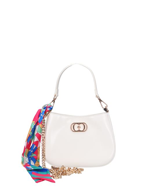 Borsa in pelle lucida LA CARRIE | GLOSS SMALLBIANCO